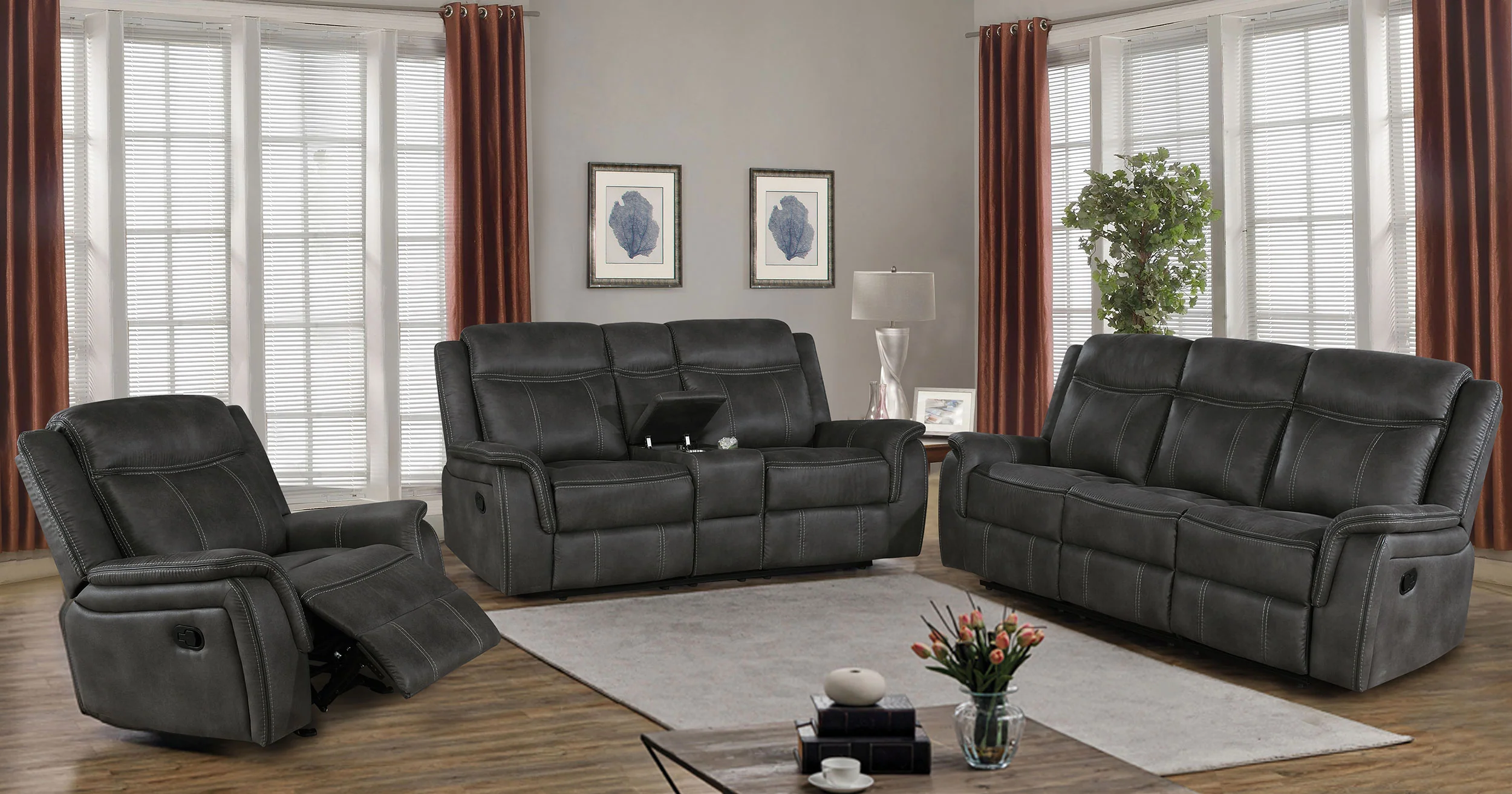 Lawrence Reclining Loveseat - Image 7