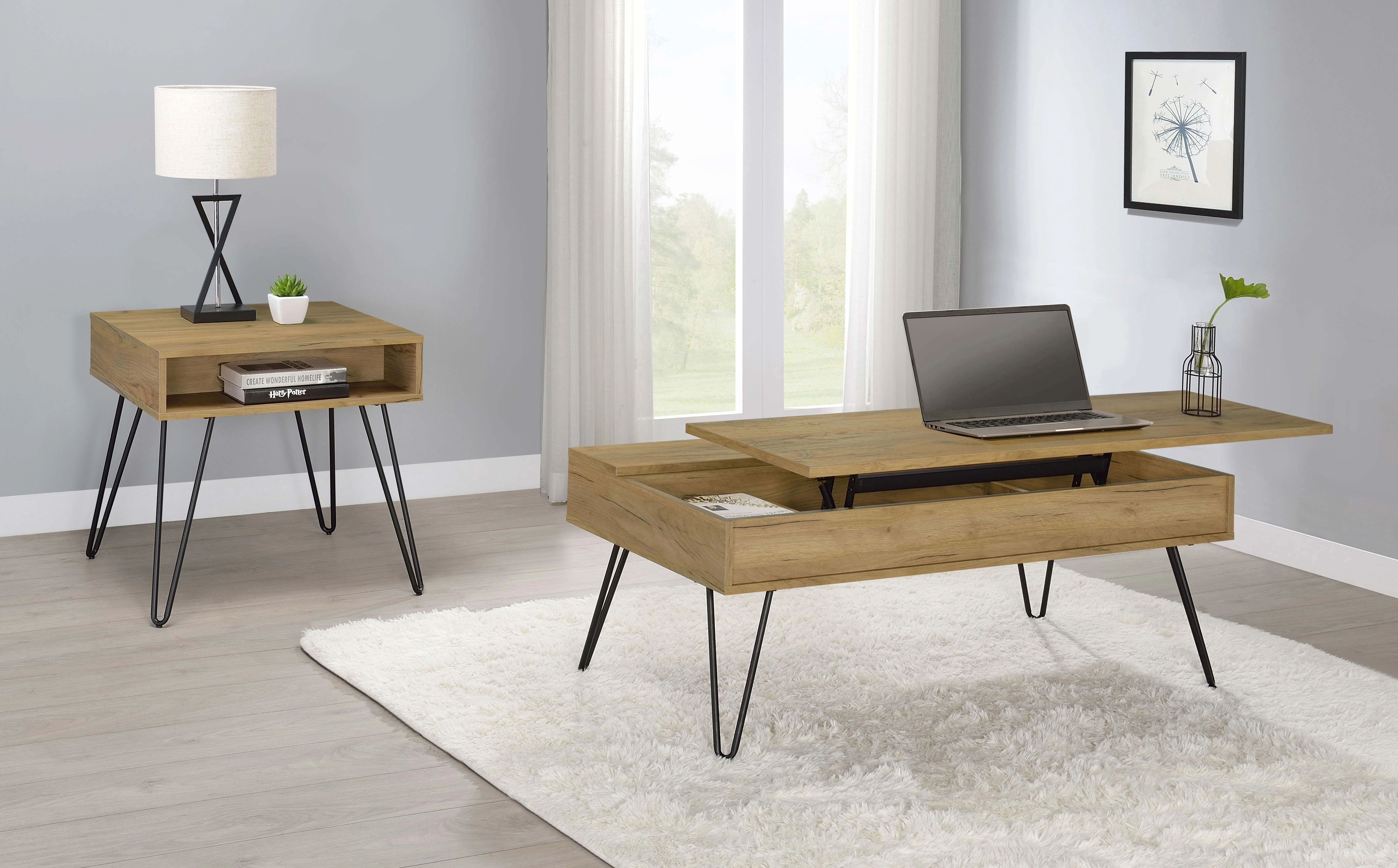 Fanning Lift-Top Coffee Table - Image 5