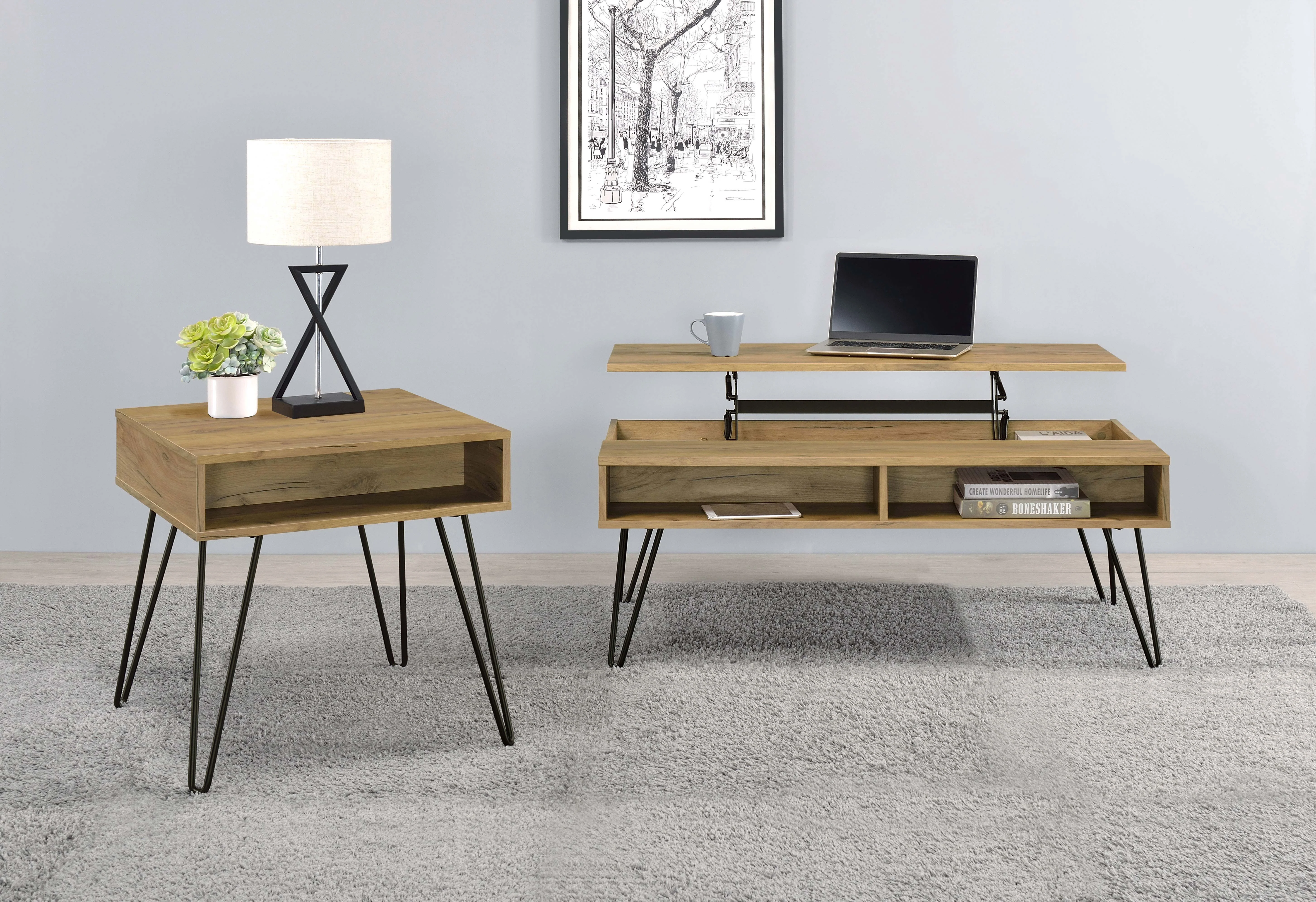 Fanning Lift-Top Coffee Table - Image 6