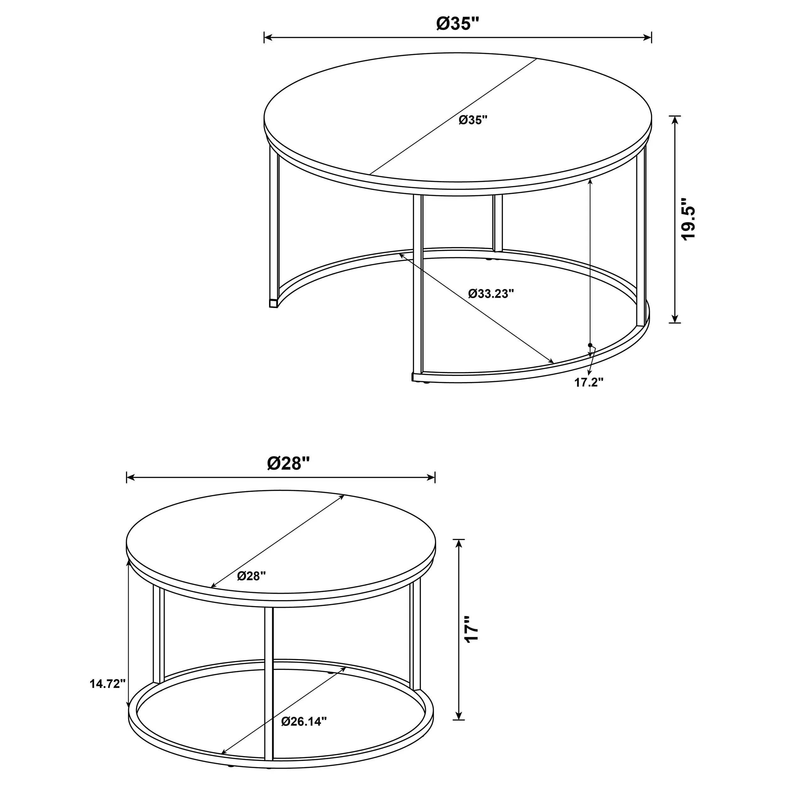 Lainey Nesting Coffee Table - Image 17