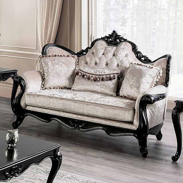 Acapulco White & Espresso Loveseat - Image 10