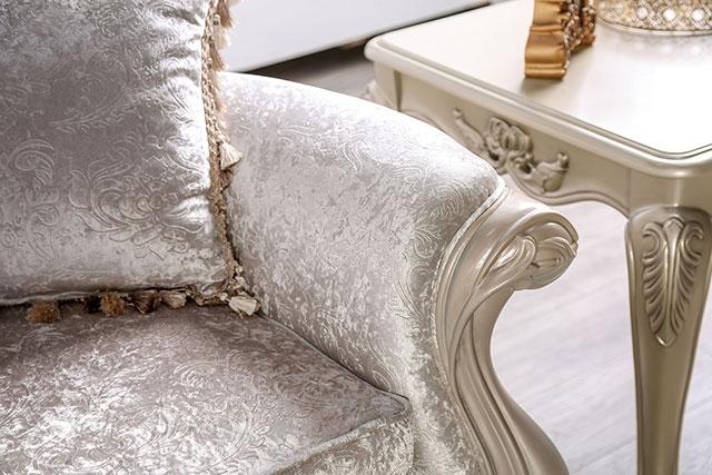 Acapulco White & Espresso Loveseat - Image 8