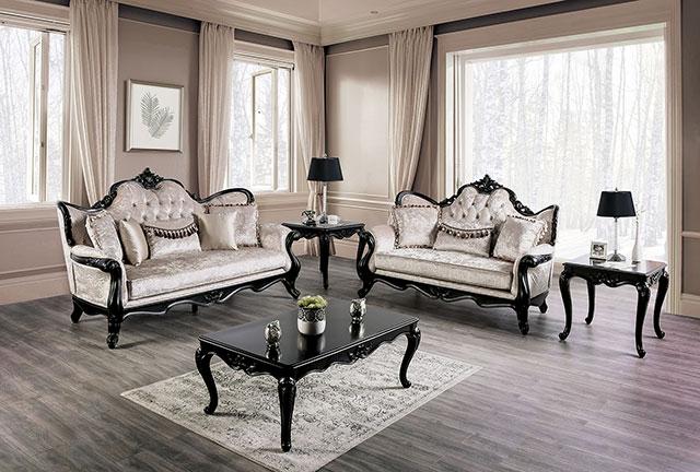 Acapulco White & Espresso Sofa - Image 11