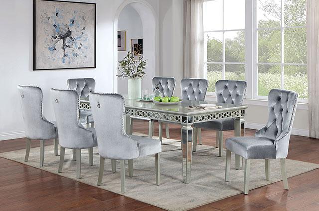ADALIA Dining Table, Silver - Image 3