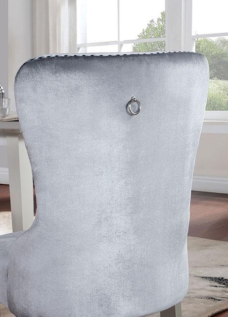 ADALIA Wingback Chair (2/CTN), Silver/Dark Gray - Image 5