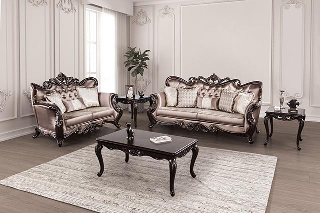 Albacete Sofa Campage & Walnut - Image 4