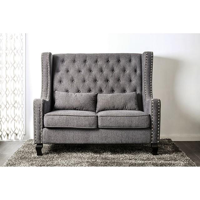 Alicante Love Seat Bench, Gray - Image 2