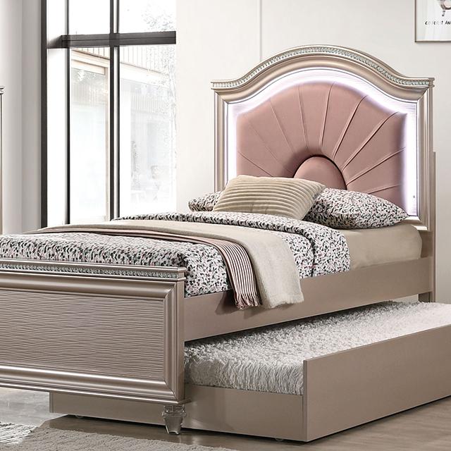 Allie Bed Beige & Pink - Image 6