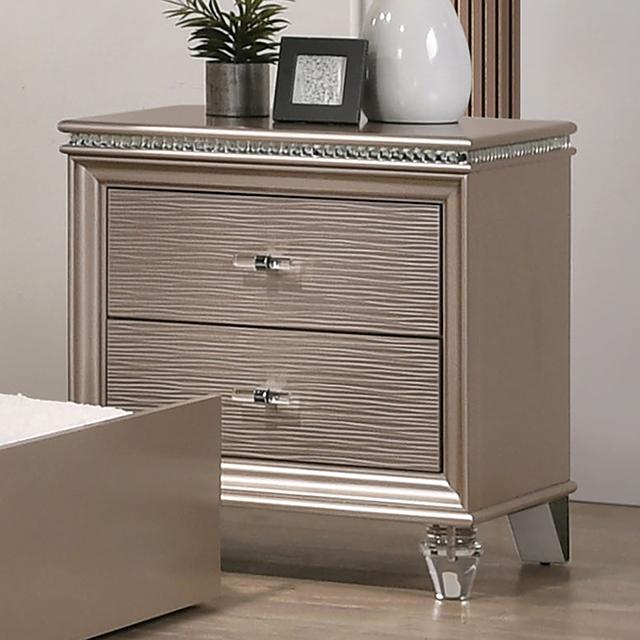 ALLIE Night Stand Beige & Rose Gold - Image 3