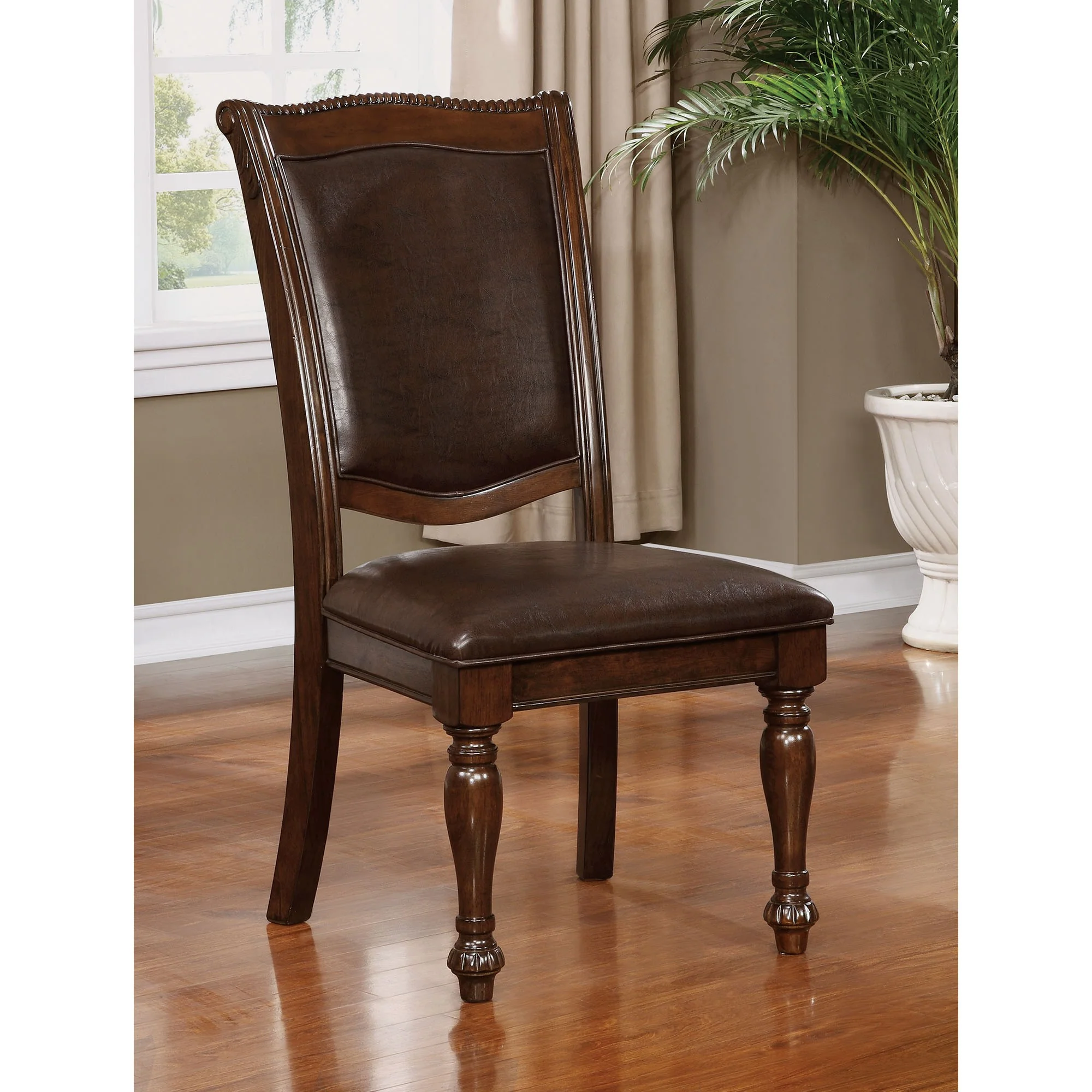 Alpena Brown Cherry/Espresso Arm Chair & Side Chair (2/CTN) - Image 5