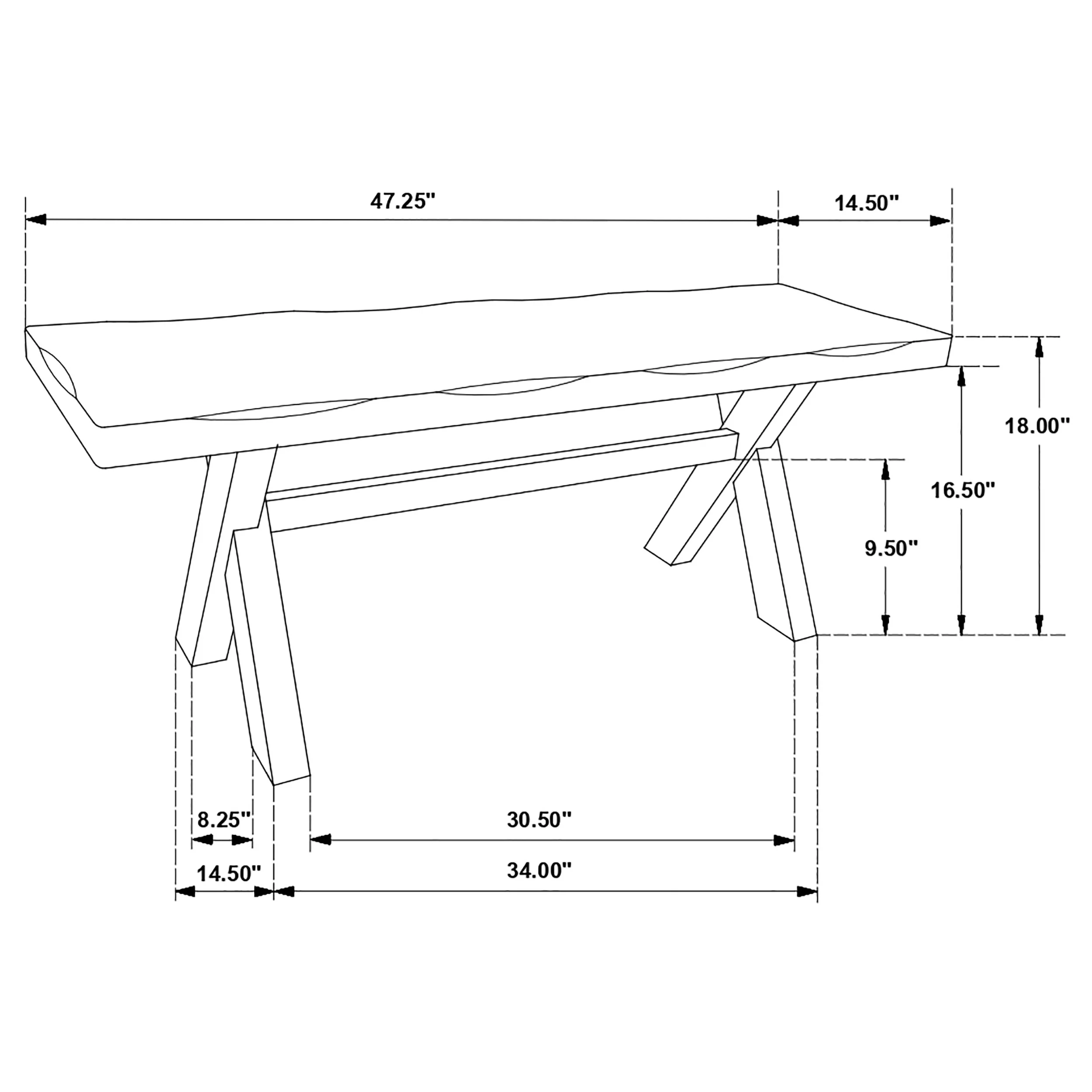 Alston Dining Bench - Image 6