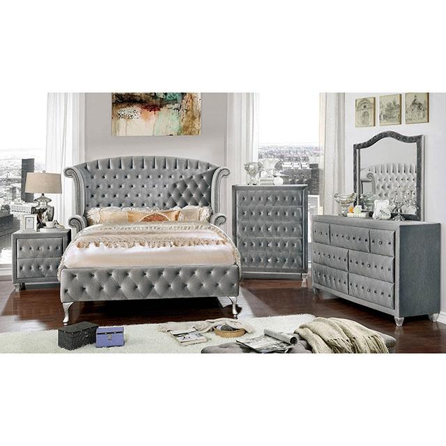 Alzir Bed Grey & Blue - Image 2