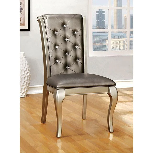 Amina Champagne Dining Table - Image 8