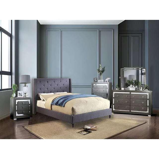 Anabelle Bed Blue & Gray - Image 2