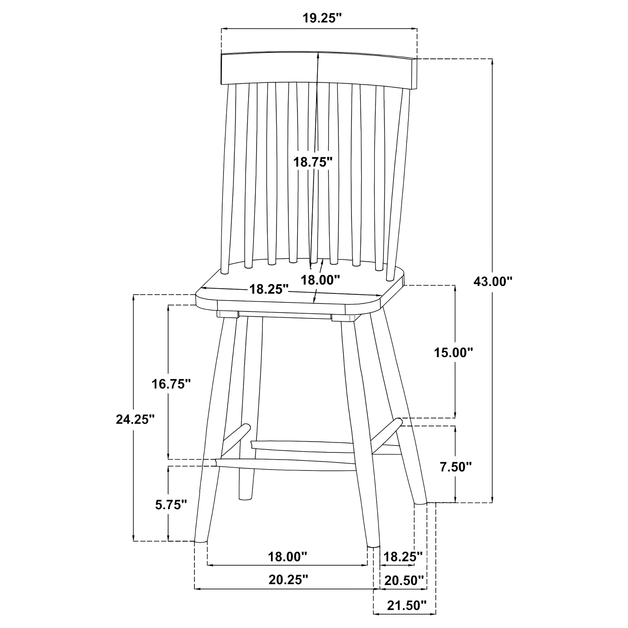 Andrews Counter Chair - Image 38