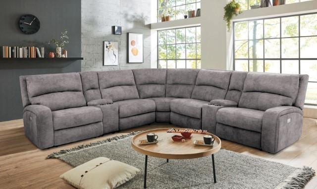 APOSTOLOS Power Sectional, Light Gray - Image 2