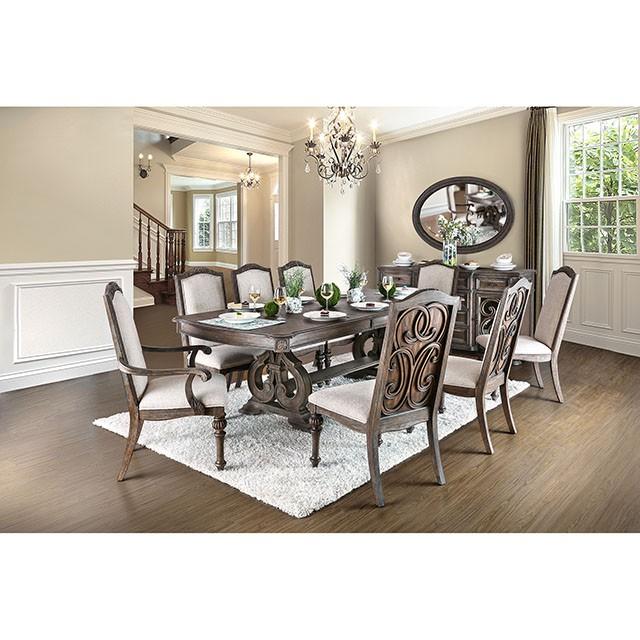 ARCADIA Rustic Natural Tone/ Ivory Arm Chair (2/CTN) - Image 3