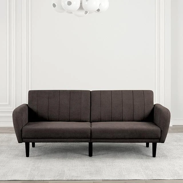 Aristide Futon Sofa Grey & Brown - Image 9