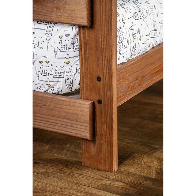 Arlette Twin/Twin Bunk Bed Brown, Black, Gray, & White - Image 3