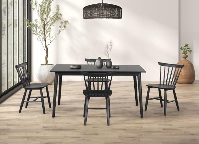 Beale Dining Table Walnut & Black - Image 12