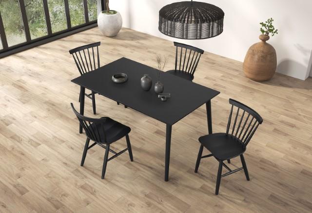 Beale Dining Table Walnut & Black - Image 13