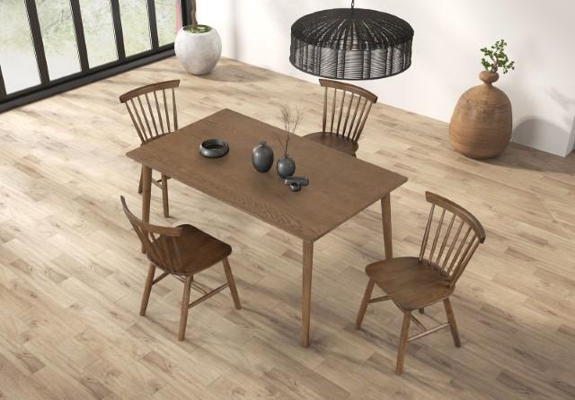 Beale Dining Table Walnut & Black - Image 4