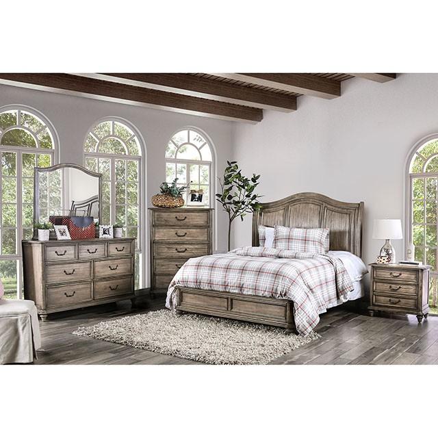 BELGRADE I Rustic Natural Tone Night Stand - Image 2