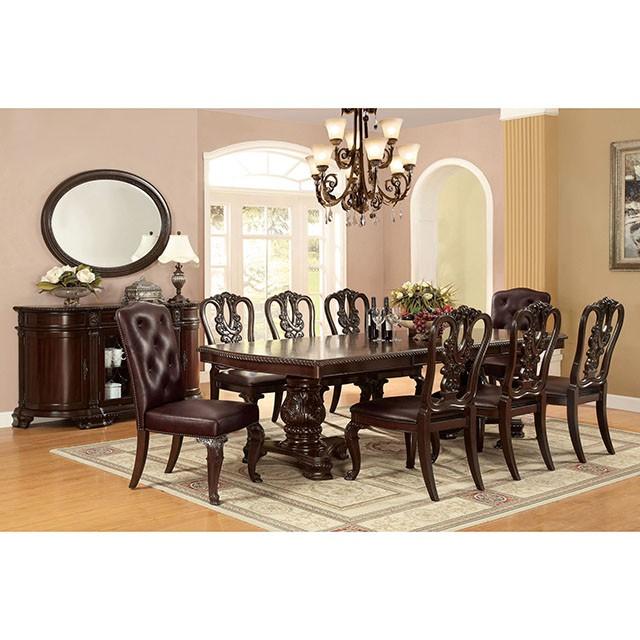 Bellagio Brown Cherry Wooden Side Chair (2/CTN) - Image 3