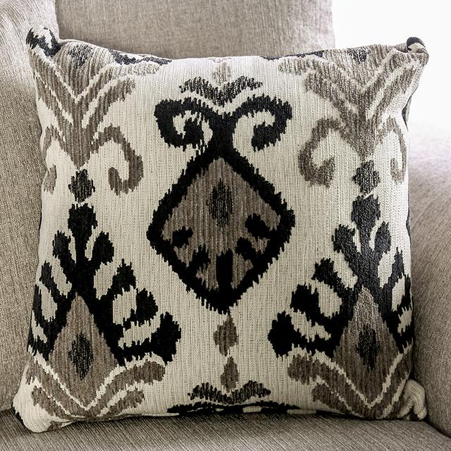 BELSIZE Loveseat Grey, Beige, & Choclate - Image 4
