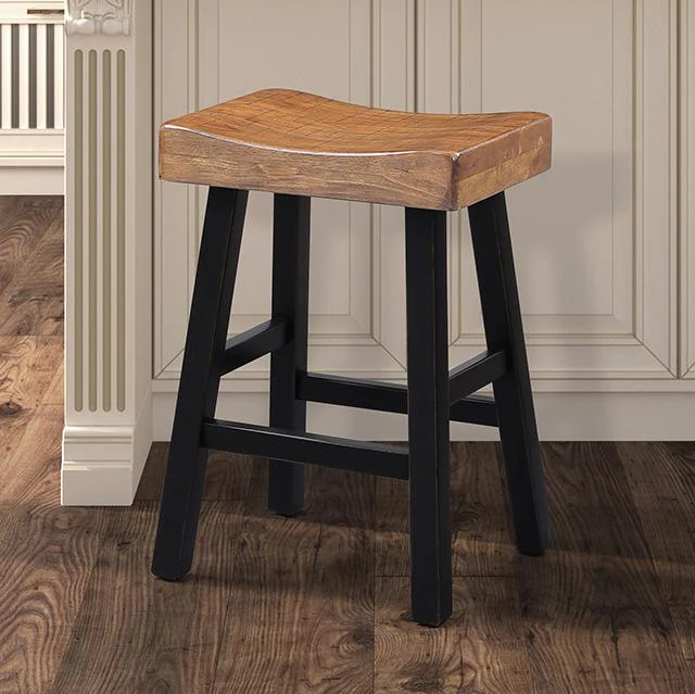 Biasca 24" Stool (2/CTN) White, Brown, & Black - Image 5