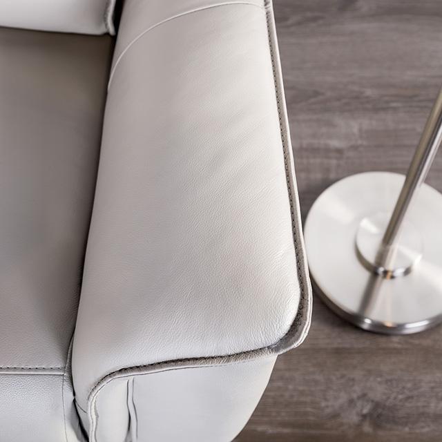 Bienne Recliner Chair White & Black - Image 4