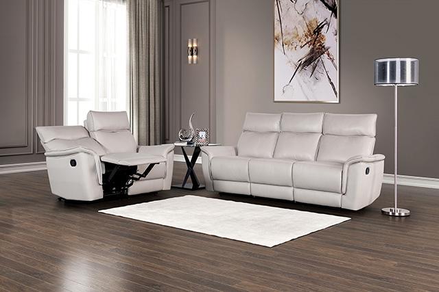 Bienne Recliner Chair White & Black - Image 5