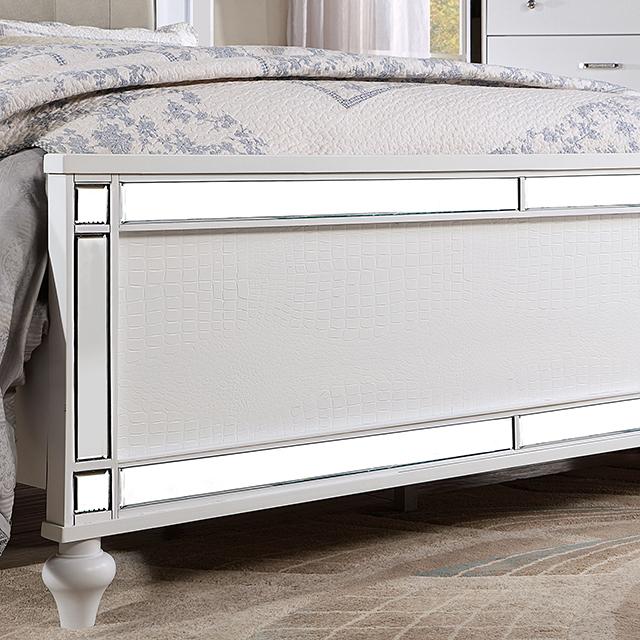 BRACHIUM Cal.King Bed, White - Image 5