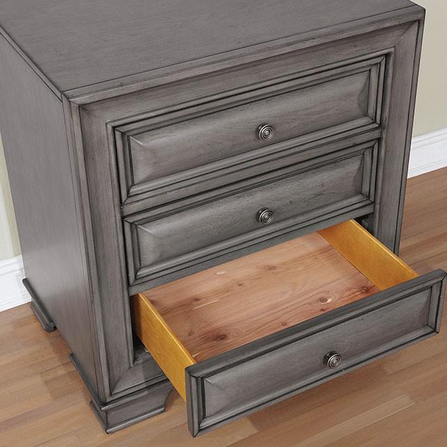 Brandt Gray Night Stand - Image 3
