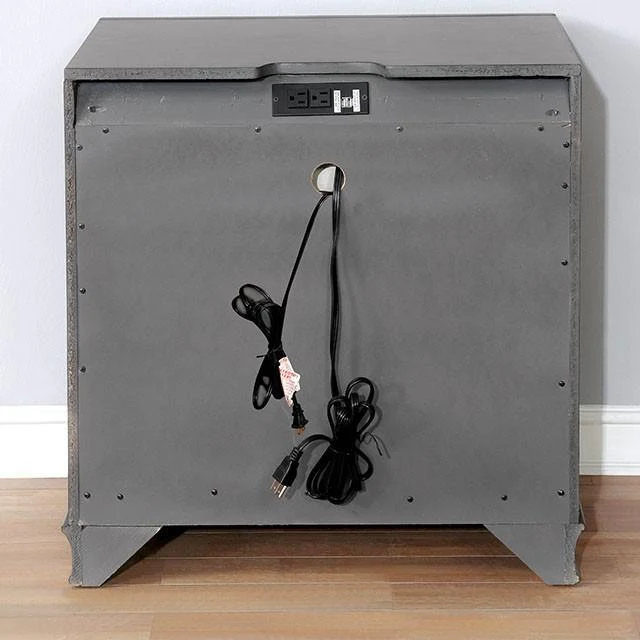 Brandt Gray Night Stand - Image 5