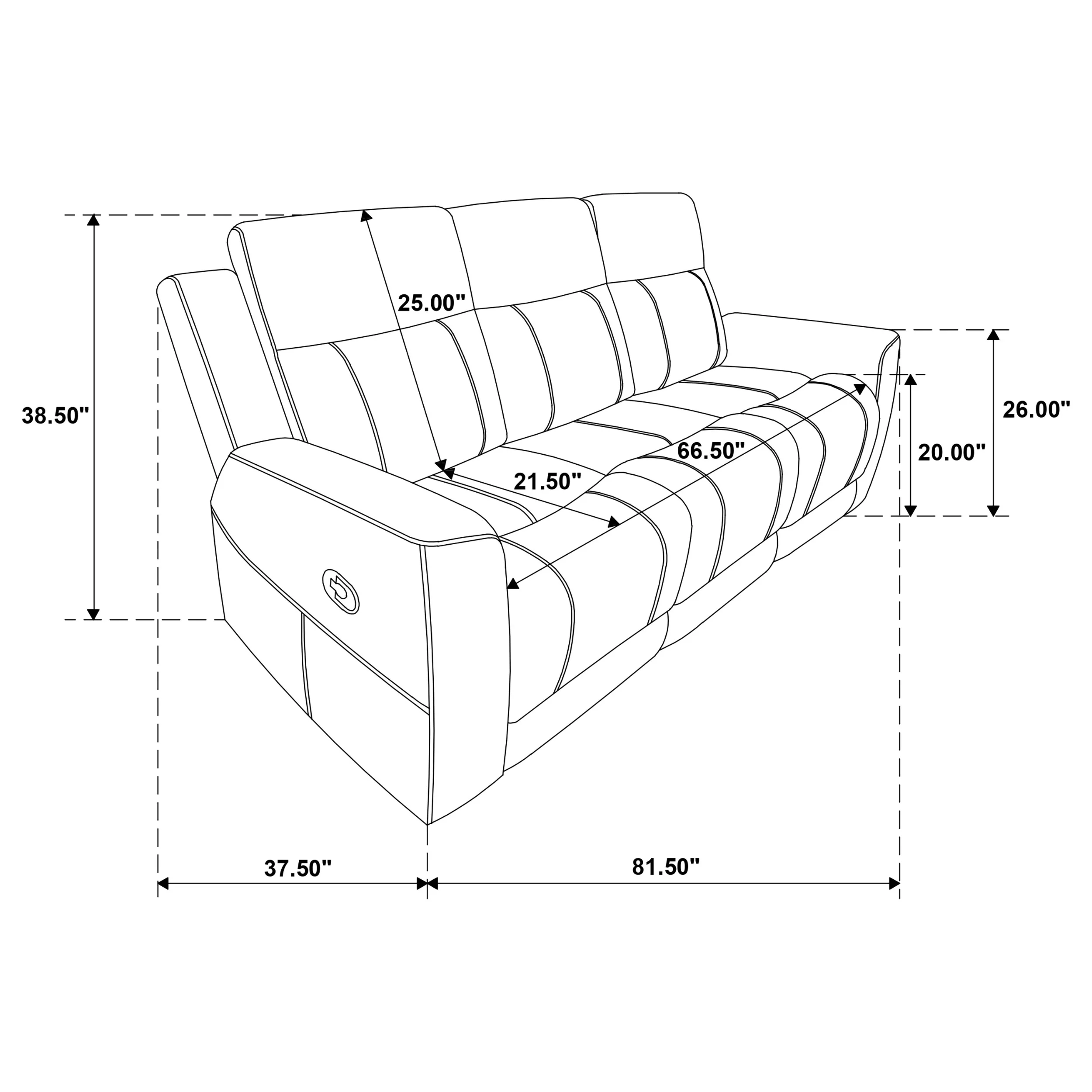 Brentwood Reclining Sofa Set - Image 48