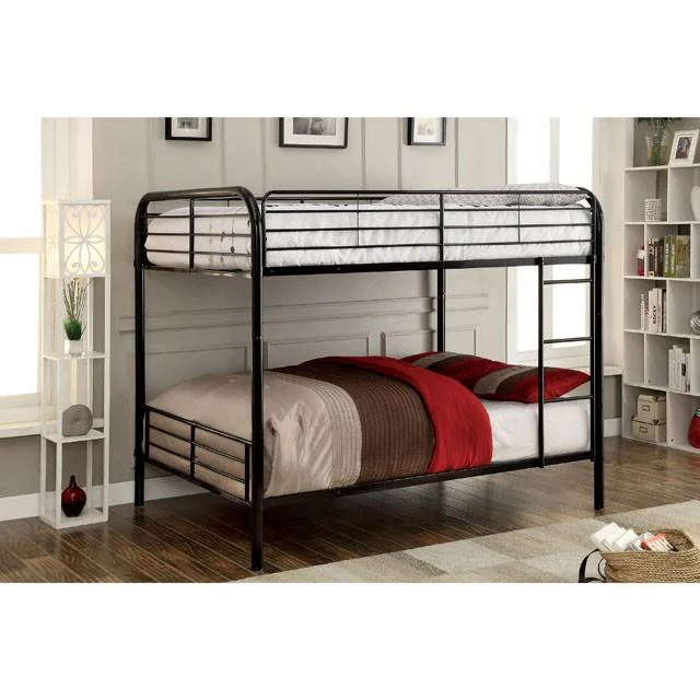 BROCKET Black Metal Full/Full Bunk Bed - Image 3