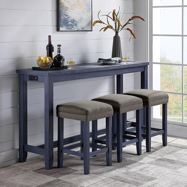 Caerleon 3 & 4 Piece Counter Ht. Set Gray & Blue - Image 4