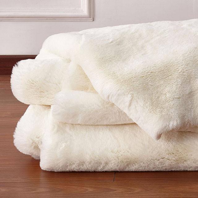 Caparica Off White Throw, Off White - Image 2