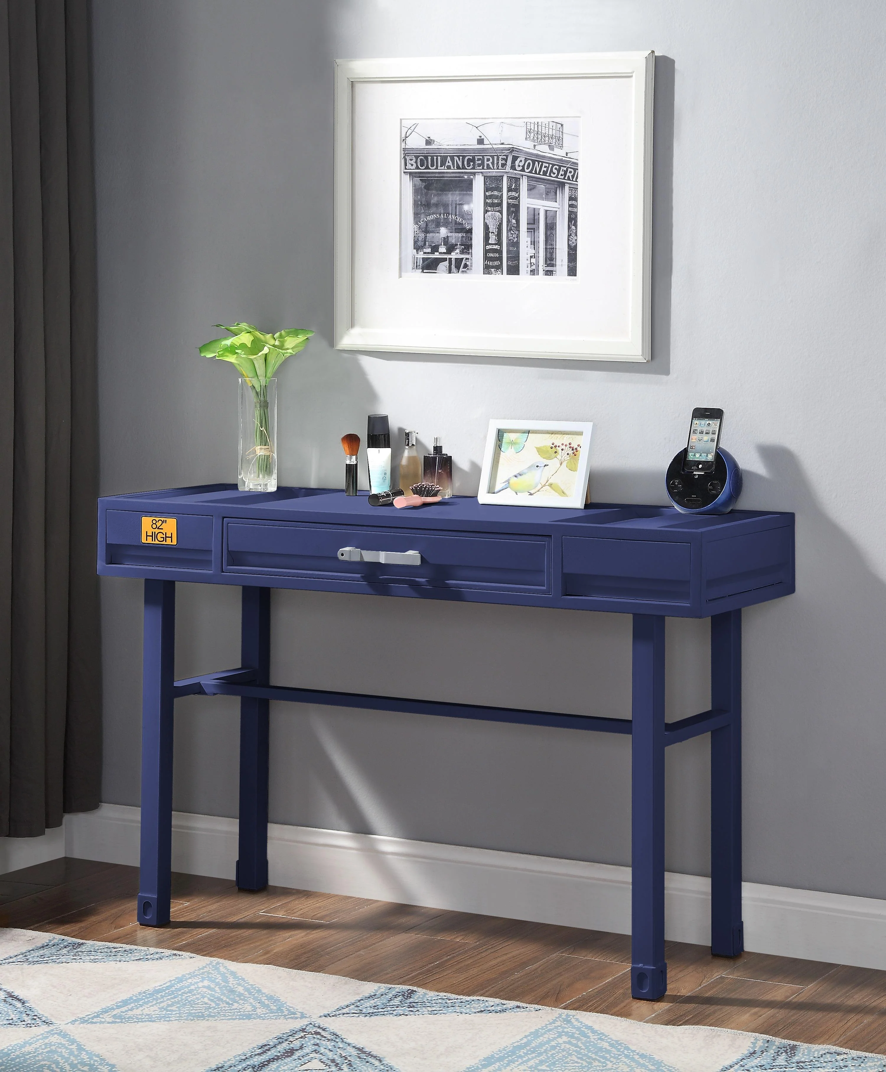 Cargo Blue Vanity Desk