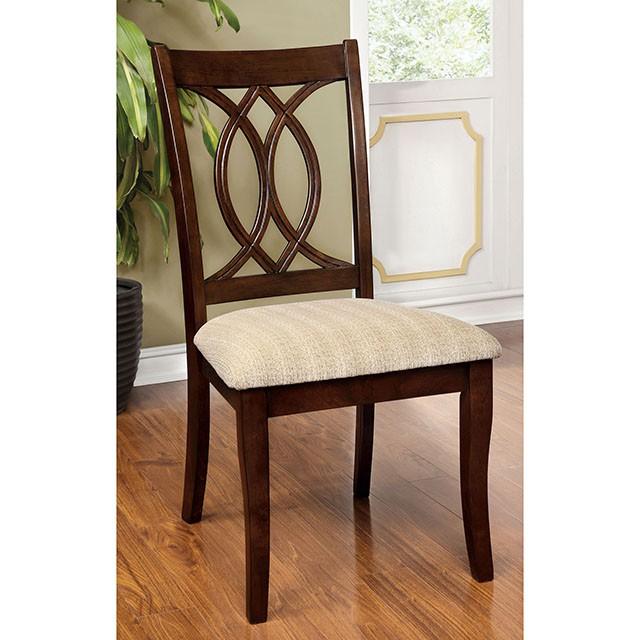 Carlisle Brown Cherry Round Dining Table - Image 4