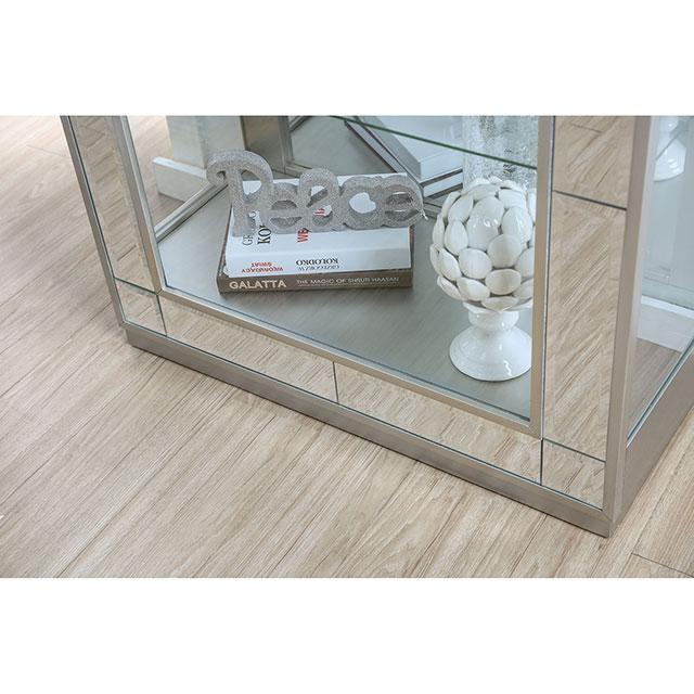 Carrollton Chrome Curio Cabinet - Image 3