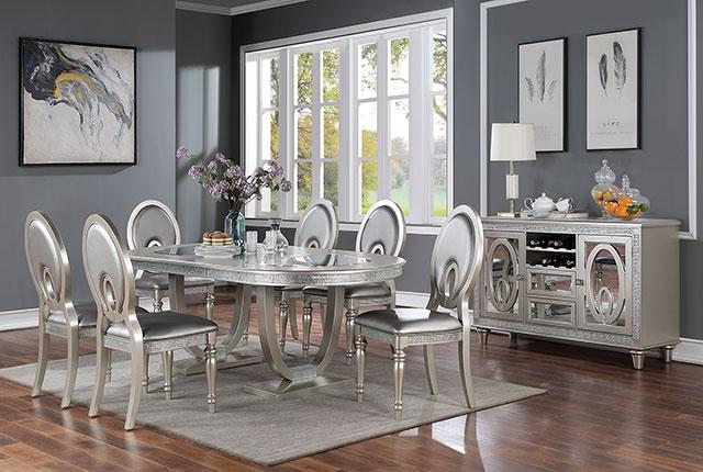 CATHALINA Side Chair (2/CTN), Silver - Image 3