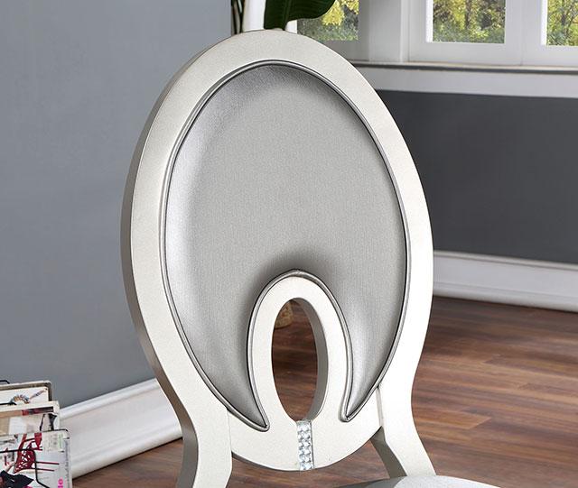 CATHALINA Side Chair (2/CTN), Silver - Image 4