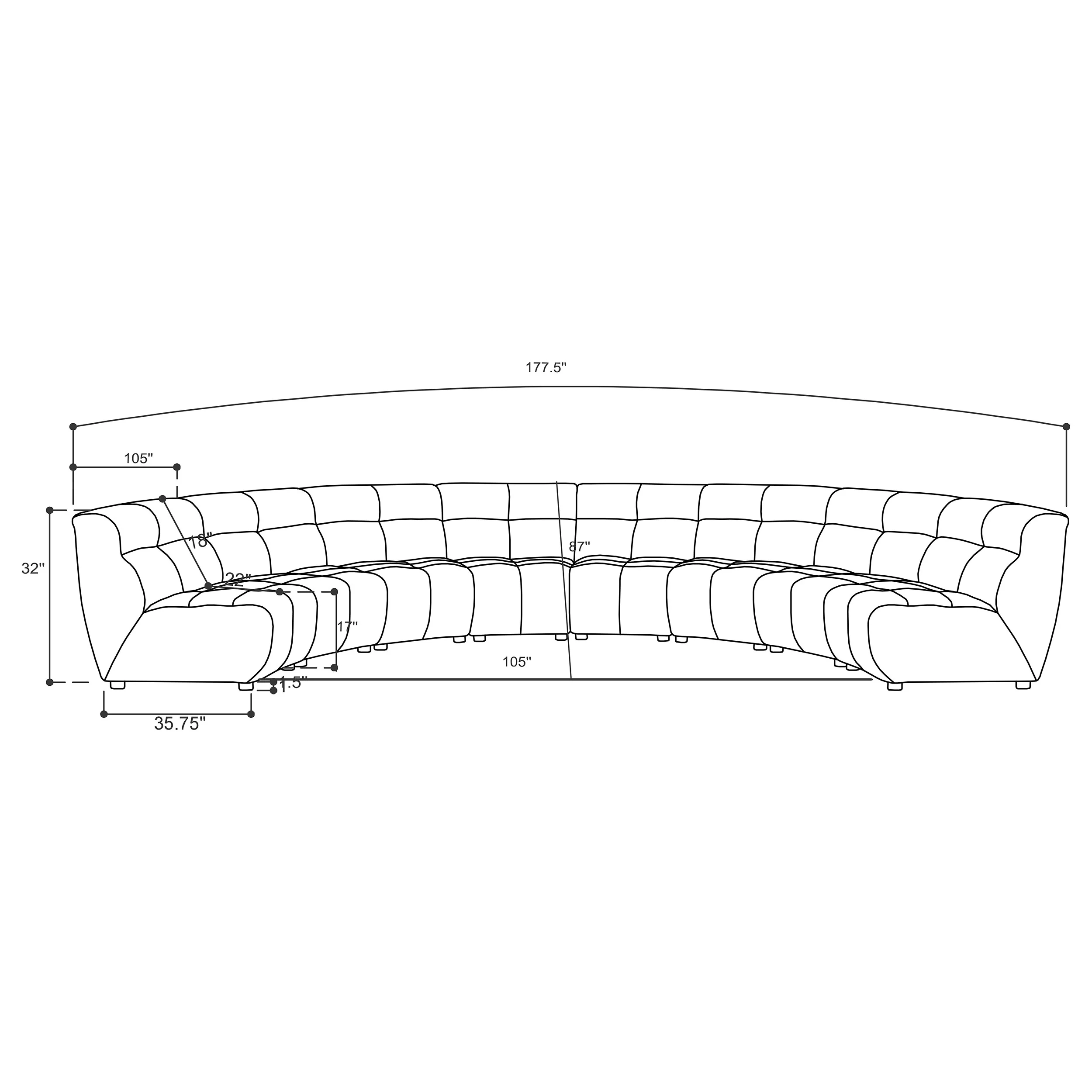 Charlotte Sectional Sofa - Image 9