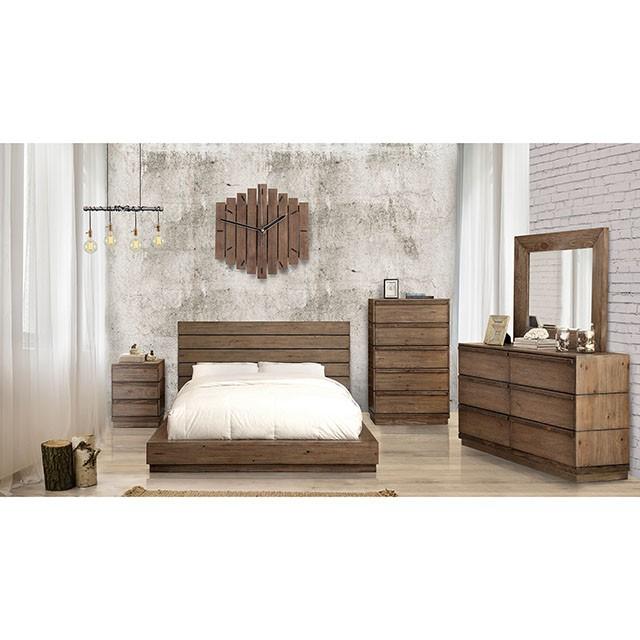 COIMBRA Rustic Natural Tone Mirror - Image 2