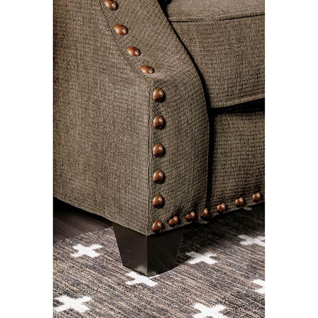 Cornelia Light Brown Love Seat - Image 6