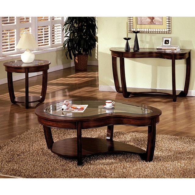 Crystal Falls Dark Cherry End Table - Image 2