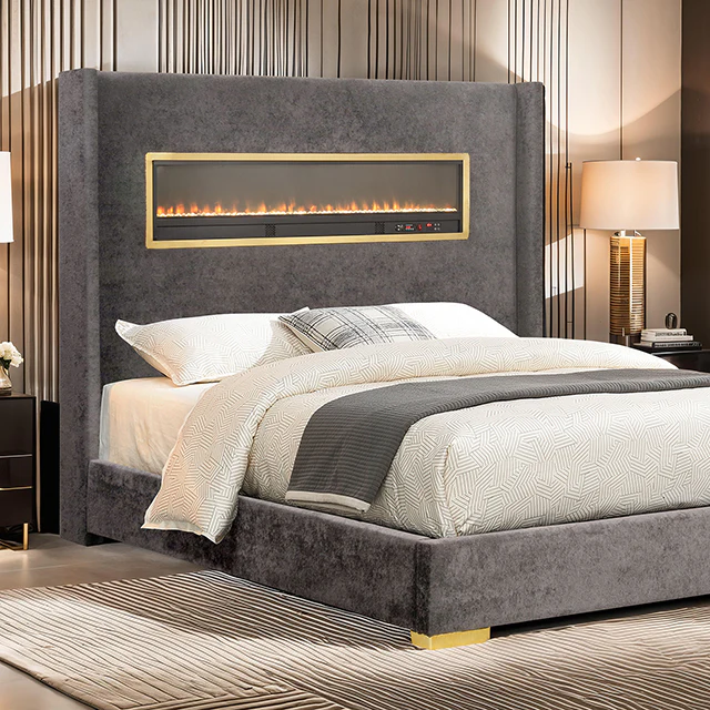 Danvers Bed Beige, Black, & Grey - Image 5