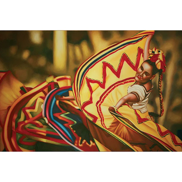 Danza Folklorica Printed Canvas Painting - Image 2